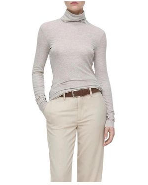 Closed Truien & Vesten ,Wol Classic Thin Turtleneck 95473 - Grijs