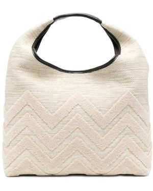 Missoni Tassen ,Leer Mi 10060S 055 Handtas - Wit
