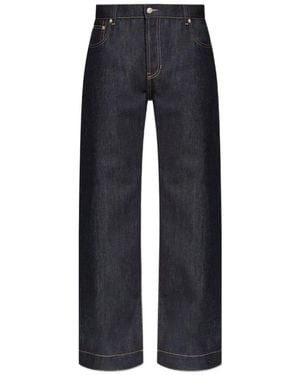 McQueen Stylische Blaue Jeans Für Männer