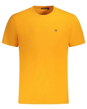 Napapijri Oranges Baumwoll Herren T-Shirt - Gelb