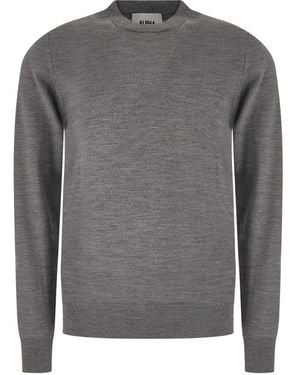 Alpha Studio Au7020C 1005 Rundhals-Strickware - Grau