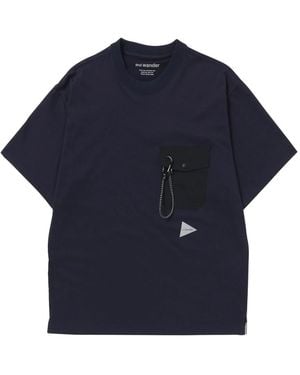 and wander T-Shirts - Blue