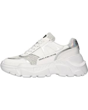 Versace Jeans Couture Schoenen ,Wit ,Leer 78Va 3Sc 4 Sneakers