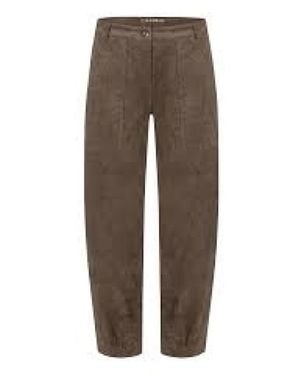 Cambio Straight Trousers - Marrón