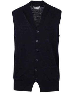Ballantyne Sleeveless Knitwear - Blue