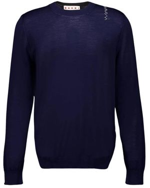 Marni Round-Neck Knitwear - Blue