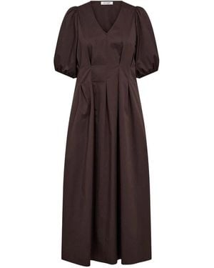 co'couture Safiracc Waterfall Back Dress - Bruin