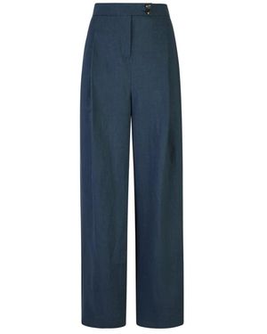 Eleventy Wide Trousers - Blue