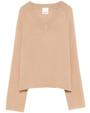 Allude V-Hals Trui - Naturel