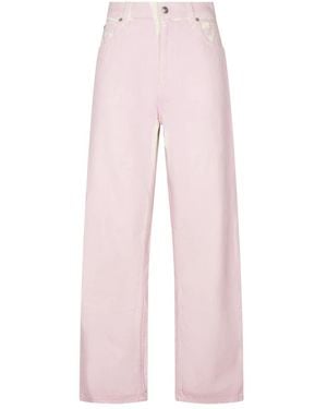 Marni Jeans ,Roze ,Katoen High-Rise Wide-Leg Jeans