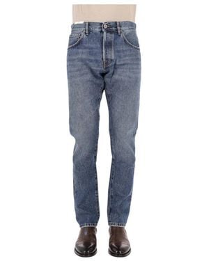 PT Torino Jeans ,Blauw ,Katoen Reggae Straight Jeans