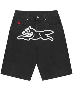ICECREAM Denim Shorts - Black
