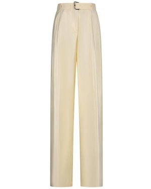 Blumarine Wide Trousers - Natural