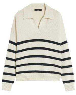 Weekend by Maxmara V-Neck Knitwear - Blanc