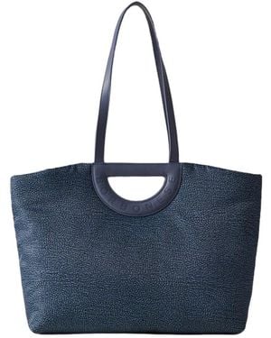 Borbonese Tote Bags - Bleu