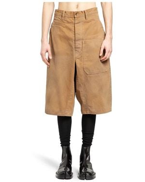 Maison Margiela Long Shorts - Naturel