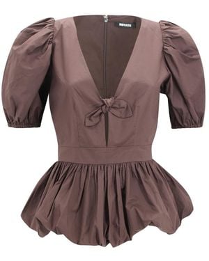 ROTATE BIRGER CHRISTENSEN Marie Top - Bruin