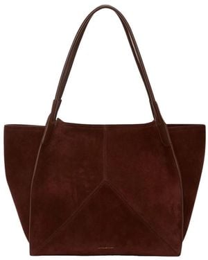 Victoria Beckham Victoria Small Suede Tote - Braun