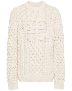 Givenchy Round-Neck Knitwear - Blanco