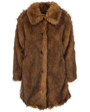 Ba&sh Faux Fur & Shearling Jackets - Marrón