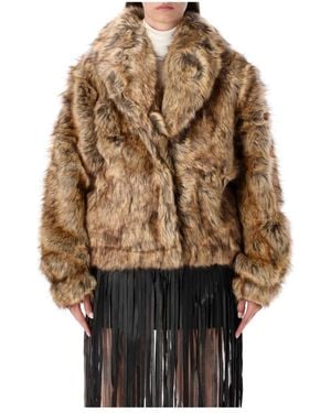 THE GARMENT Faux Fur & Shearling Jackets - Brown