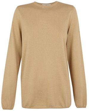 Cortana Round-Neck Knitwear - Natural