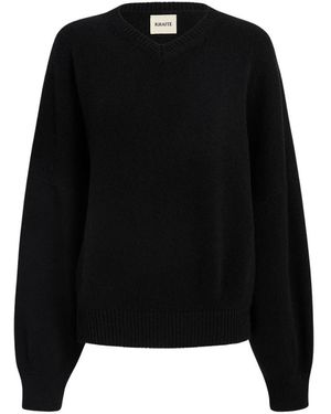 KHAITE Round-Neck Knitwear - Negro