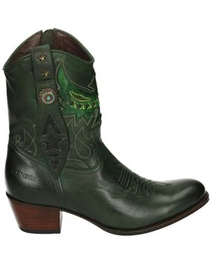Sendra Schoenen ,Groen ,Leer 18673 Western Boot