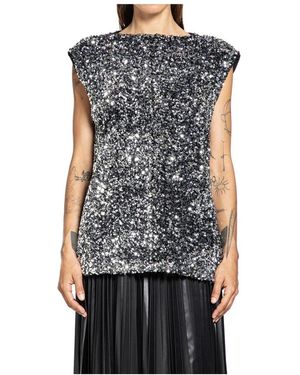 Junya Watanabe Sequin Top - Schwarz