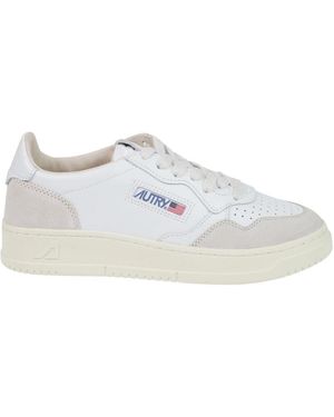 Autry Schoenen ,Wit ,Katoen Medalist Low