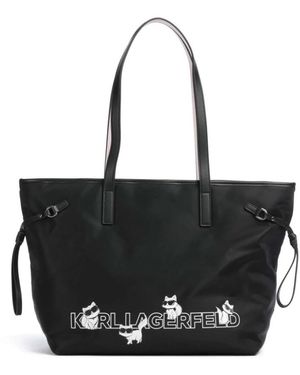 KARL LAGERFELD Tote Bags - Nero