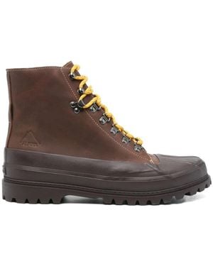 Superga Lace-Up Boots - Brown