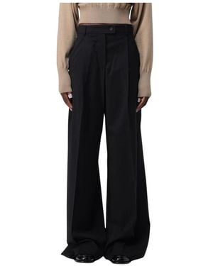 Sportmax Wide Trousers - Negro