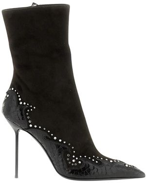 Paris Texas Heeled Boots - Schwarz