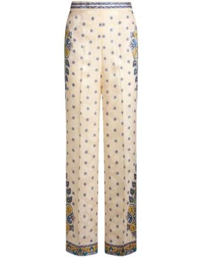 Etro Wide Trousers - Natural