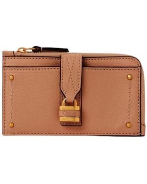 Chloé Paddington Small Card Holder - Braun