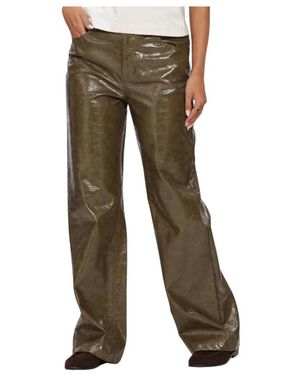 co'couture Broeken ,Groen ,Leer Richa Cc Pant