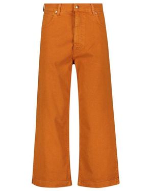 Re-hash Cropped Jeans - Orange