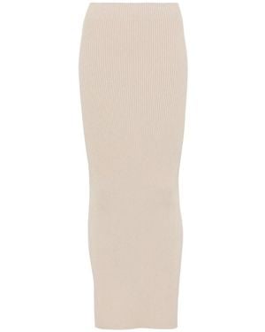 Max Mara Rokken ,Maxi Rok - Naturel