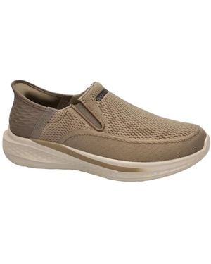 Skechers Fitness ,Bruin ,Leer Slade-Deacon Slip-In Loafer