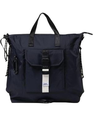 A.P.C. Vielseitige Tragetasche Carryall - Blau