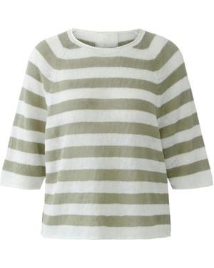 Ouí Rundhals-Strickware - Grün
