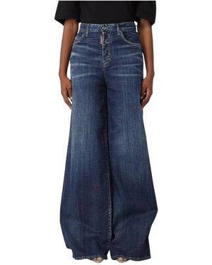 DSquared² Wide Jeans - Azul