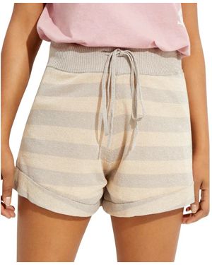 One Teaspoon Gestreifte strickshorts new mexico - Natur