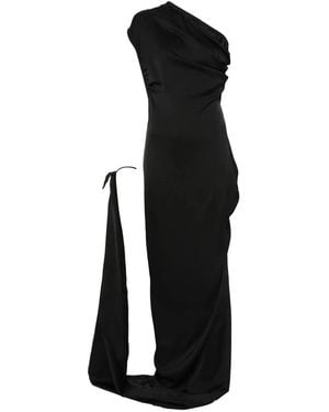 Vivienne Westwood Schwarzes One-Shoulder-Kleid Mit Seitlichem Schlitz Und Drapierung