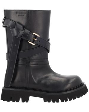 Moschino Tie Me Boot - Zwart