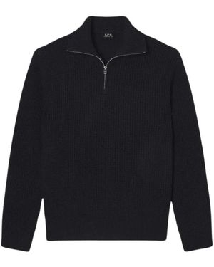 A.P.C. Camionneur Trui - Blauw