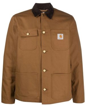 Carhartt Jassen ,Bruin ,Katoen Michigan Coat