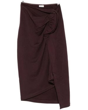 Dries Van Noten Midi Rok - Paars