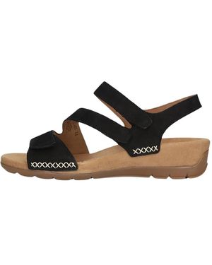 Gabor Flat Sandals - Nero